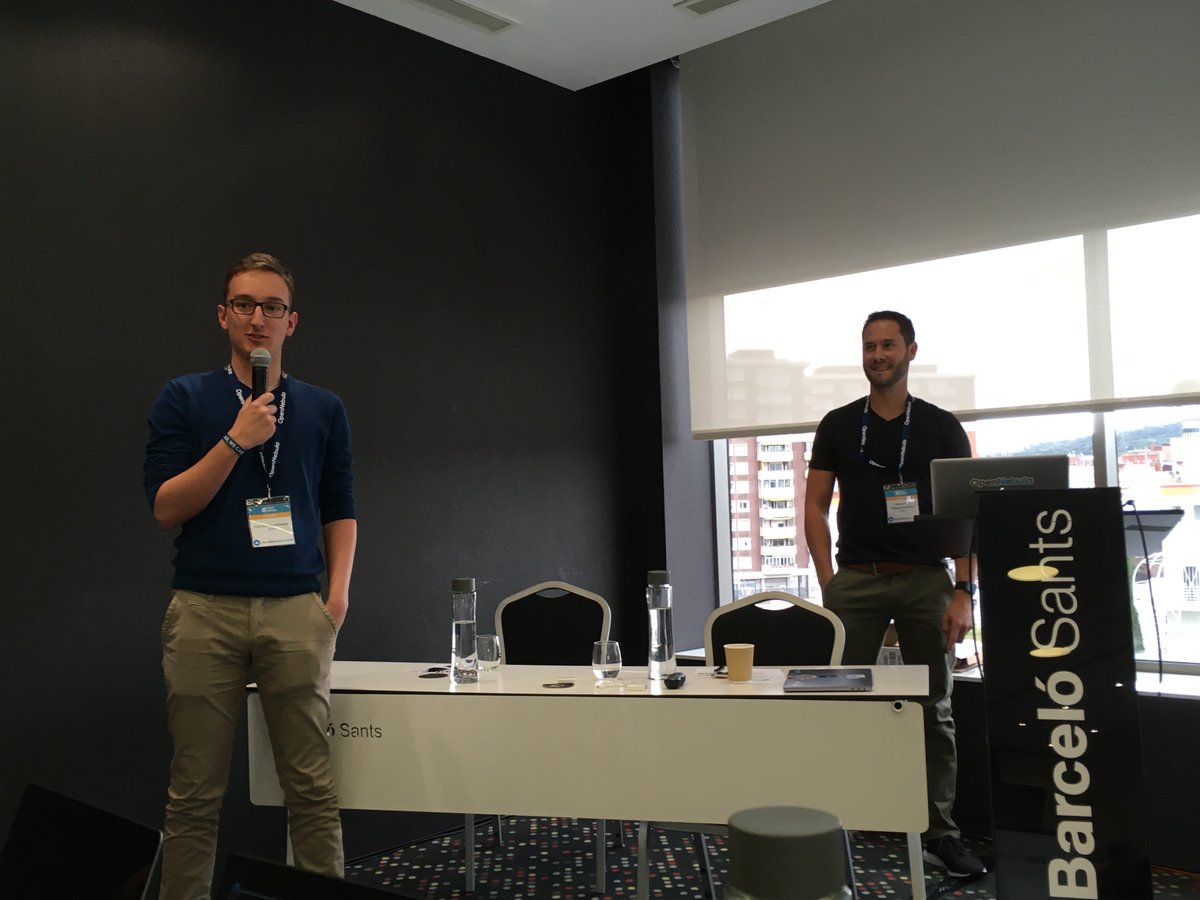 opennebula's tweet photo. NTS reviewing Lessons Learned and showing why they choose OpenNebula #open #maturity #partnership 
#OpenNebulaConf https://t.co/k7lupkAphf