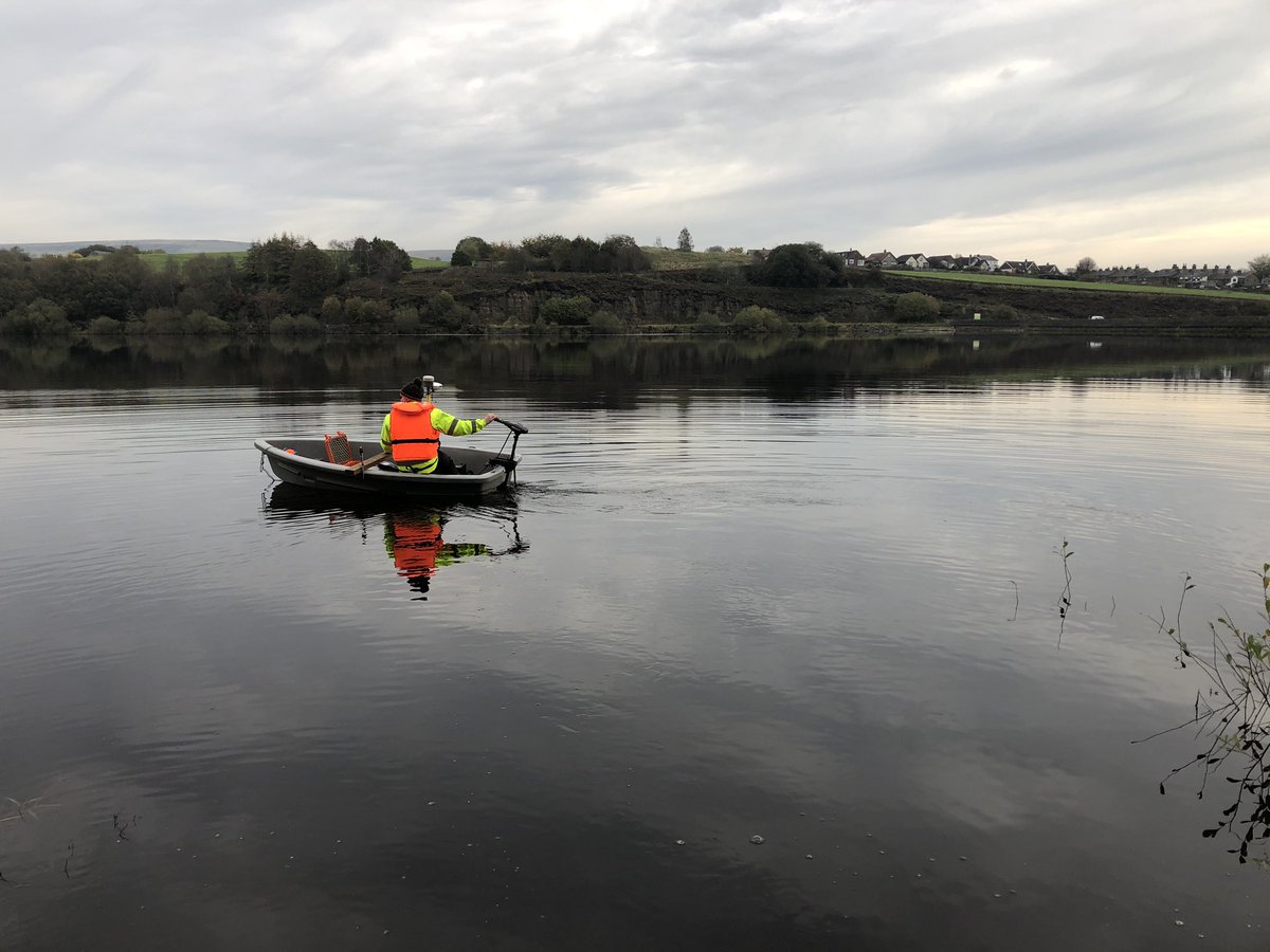 Stunning morning to be performing a bathymeteic survey.