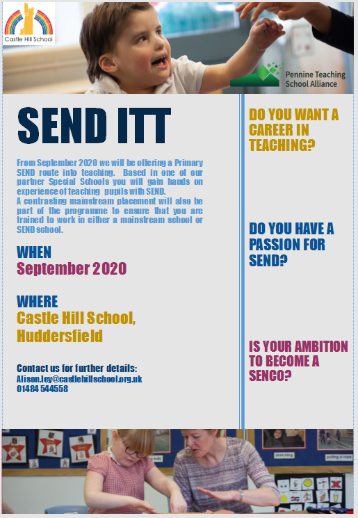 PennineTLDC's tweet photo. Get into Teaching: Are you looking for an SEND route into teaching? Look no further you've found it!
https://t.co/tqlQuZlk7X
#getintoteaching, #SENDITT, https://t.co/0h1xT2IquE