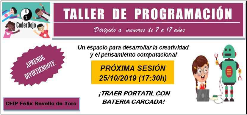 coderdojoteati1's tweet image. Este viernes comenzamos.