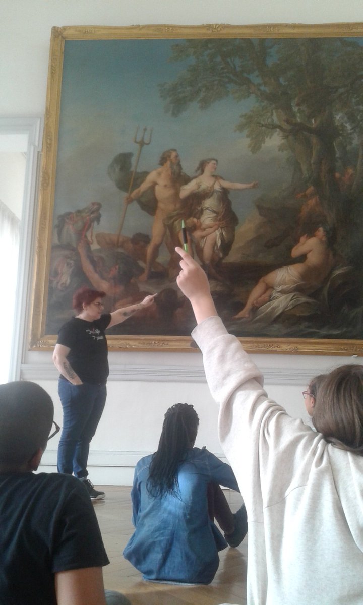 cdi06's tweet photo. 2ème journée culturelle pour les élèves du @College_Jaubert : la mythologie dans les oeuvres du #MuséeChéret. https://t.co/hj8FOgfNqM