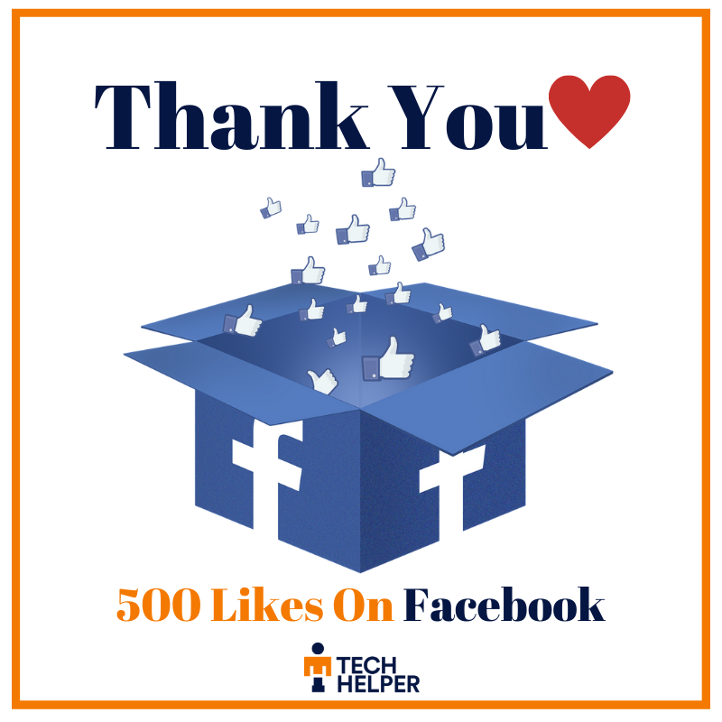 techhelperoffc's tweet image. Thank you all for your continuous support...
#500LikesOnFacebook

#techhelper #techhelperTechnologies #techhelperoffc