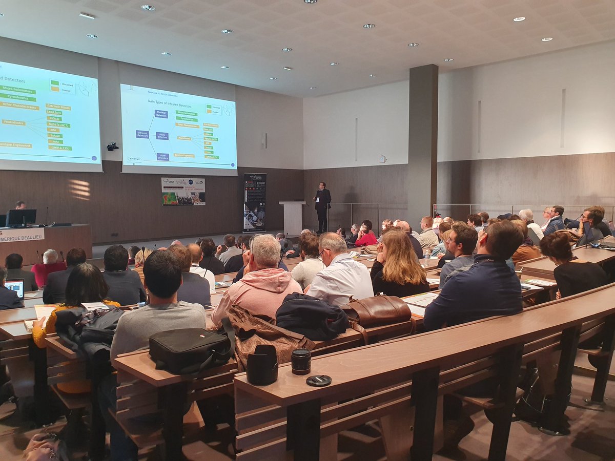 BzhP's tweet photo. [LIVE] #RencontresMIR  Panorama du marché avec #Tematys puis présentations de besoins, technologies et compétences dans le domaine du #MoyenInfraRouge avec @DGA (AID) #Kerdry @UmicoreGroup @LYNREDGROUP @chimie_ISCR @LEUKOS_SA @LeVerreFluore @selenoptics @bruker. #MIR #Photonique https://t.co/9kEw083H6z