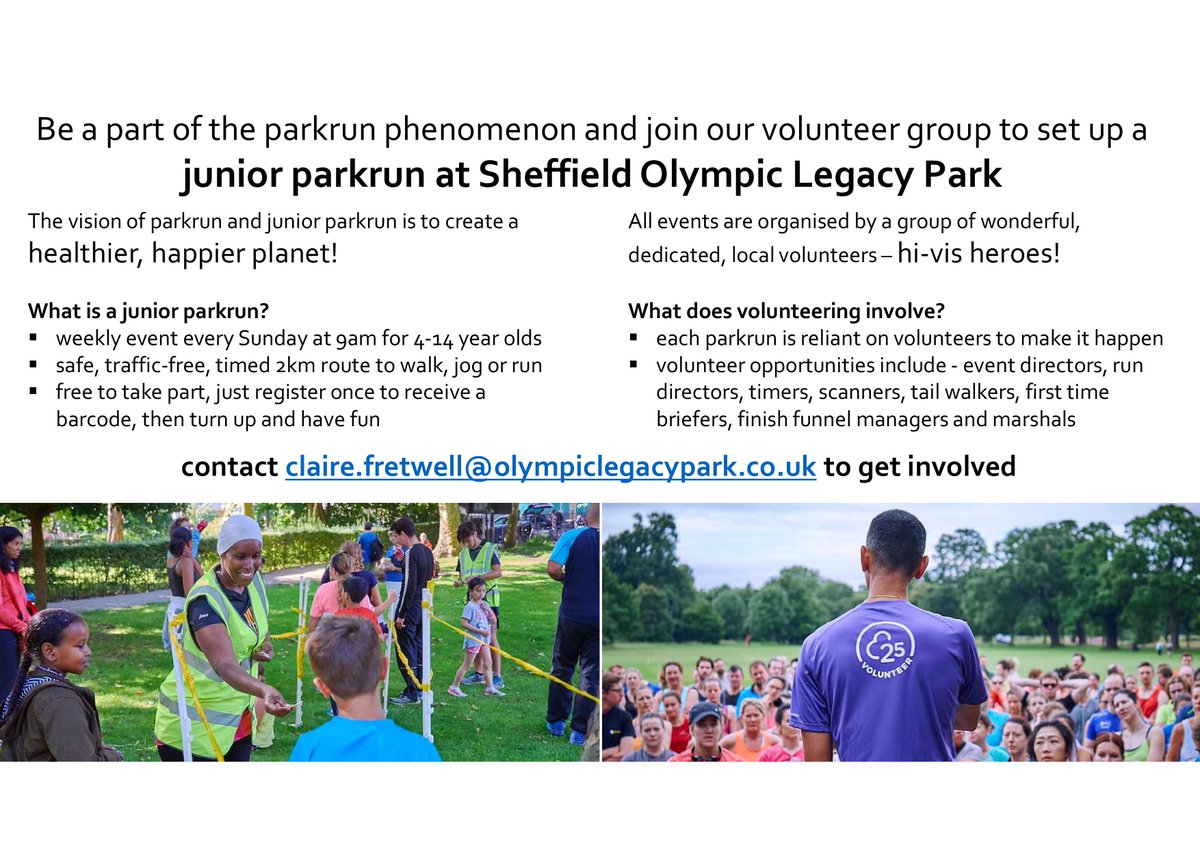 OLPSheffield's tweet photo. Woo hoo! #juniorparkun is coming to #SheffieldOlympicLegacyPark on Sunday 17 November! Want to be one of our #volunteers? Please contact claire.fretwell@olympiclegacypark.co.uk Read this lovely blog if you need a little inspiration - https://t.co/pk4OFxCeNJ https://t.co/K9o4mNWw1F