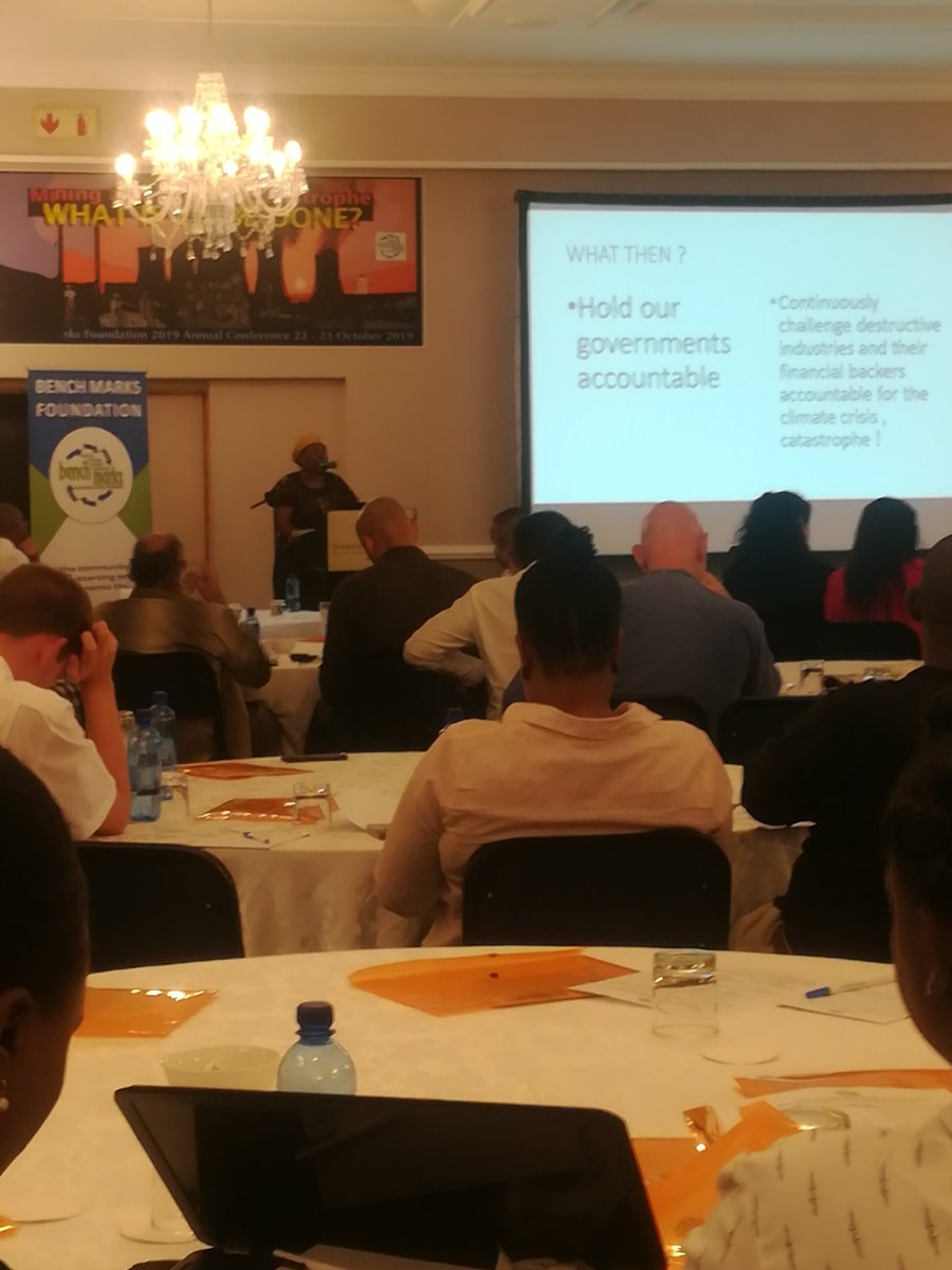 benchmarks16's tweet image. Key note by Makoma Lekalaka - Director of Earthlife Africa
What needs to be done to address climate impacts? A people centred approach for change.

&quot;We are citizens of different countries and of the world and need to hold our governments accountable&quot;
#MiningAndClimateCatastrophe