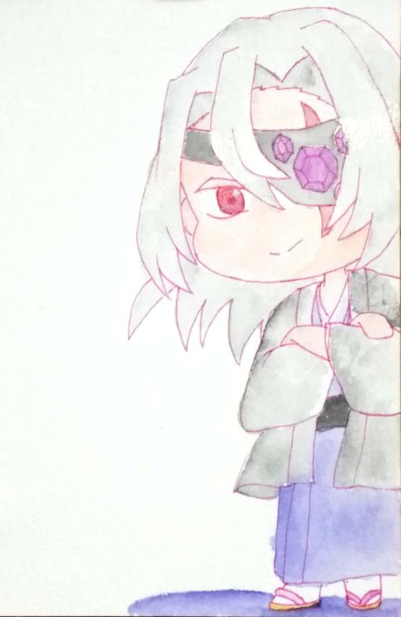 大和さんがTwitterに投稿した宇髄天元(鬼滅の刃)のイラスト。