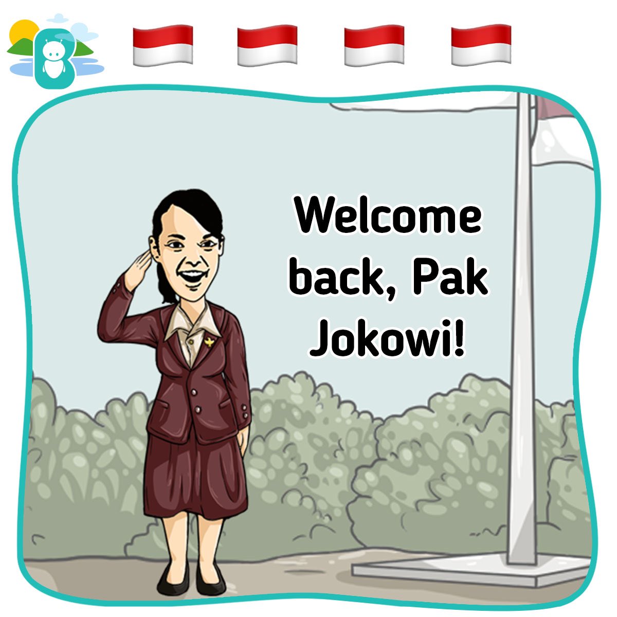 BobbleIndonesia's tweet photo. President Jokowi has returned for his second term! 🇮🇩 https://t.co/I7eGujBnBg