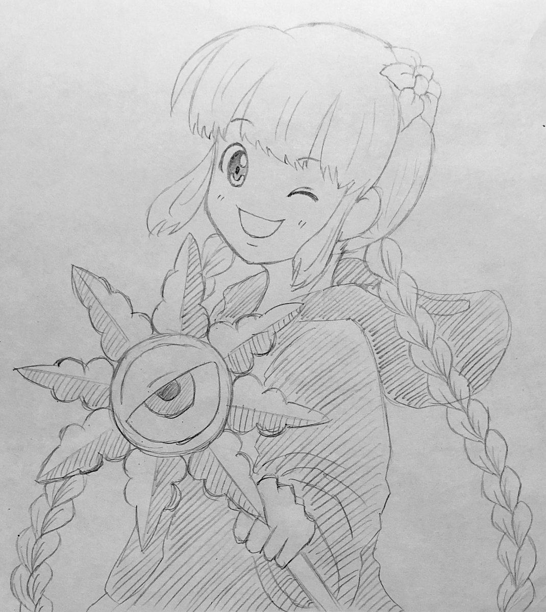 三つ編みの描き方変えてみたんですが どう思いますか W ハートを繋げると三つ すみこのイラスト 三つ編みの描き方変えてみたんですが どう思いますか W ハートを繋げると三つ すみこのイラスト