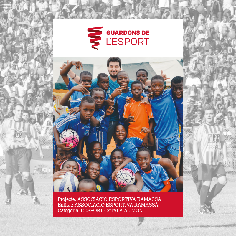 FCEsport's tweet photo. L'@aeramassa realitza cada any un viatge solidari al continent africà, on porta a terme projectes solidaris en col·laboració amb ONG.

🏆 Ha guanyat un guardó en la categoria "L'esport català al món" 

#guardons #esportcat https://t.co/95r5tLrhTT