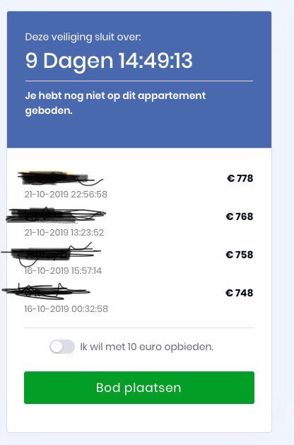 Tegenwoordig hebben veel koophuizen een  vanaf-prijs maar nu heb je dus ook bij een makelaar huurwoningen met een vanaf-prijs.... Dus wie maandelijks het meeste kan betalen, krijgt een woning. 😤 #belachelijk #woningmarkt  #huurwoning <a href="/KajsaOllongren/">Kajsa Ollongren</a>