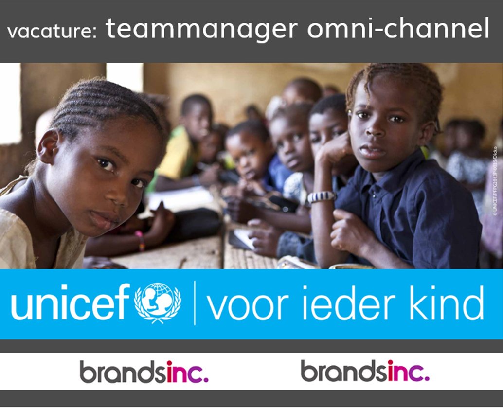 #vacature #teammanagerOmniChannel bij #unicef  in #DenHaag. brandsinc.nl/teammanager-om… Iets voor jou? Ik hoor het graag.