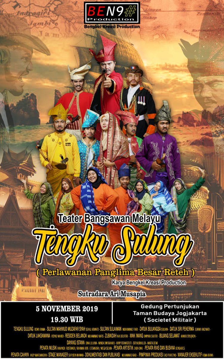 Muhamma46554942's tweet photo. Tengku Sulung 
Pementasan di Taman Budaya Jogjakarta
5 November 2019 https://t.co/N1Fy6Dyagl