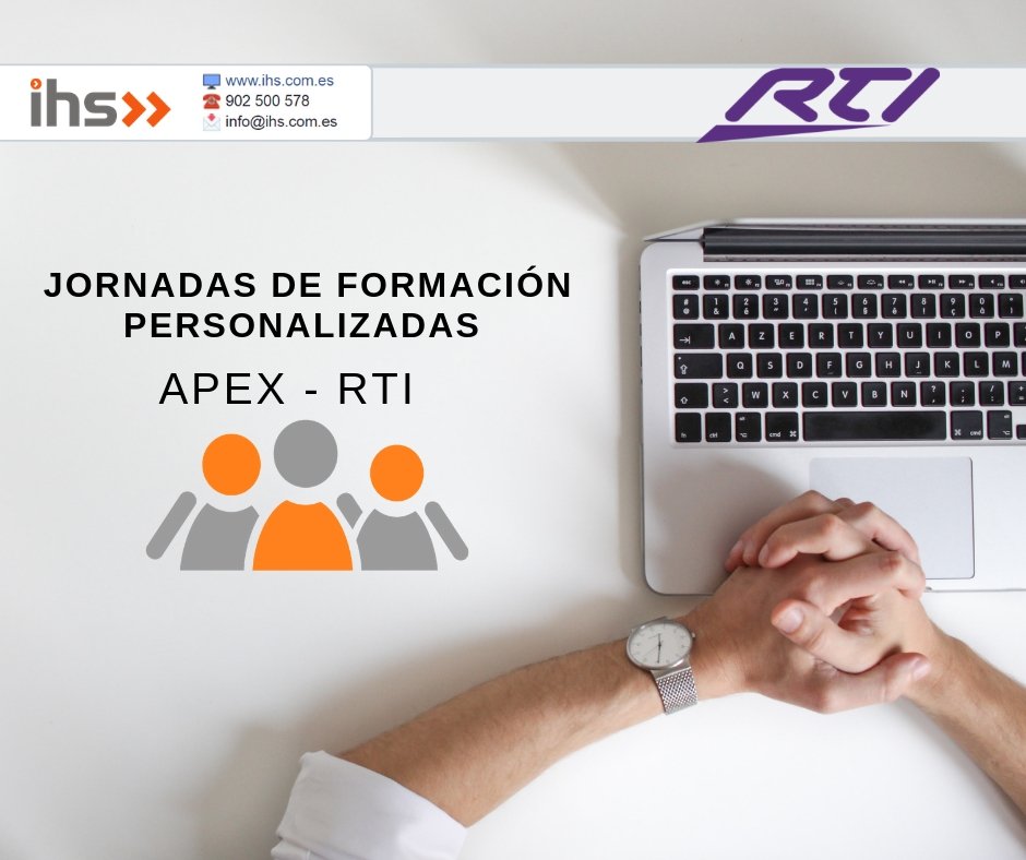 Hoy y mañana: curso de formación RTI-APEX personalizado.
¿Quieres venir? Contacta con nosotros:

🖥️ ihs.com.es
☎️ 902 500 578
📩 info@ihs.com.es

#RTICorp