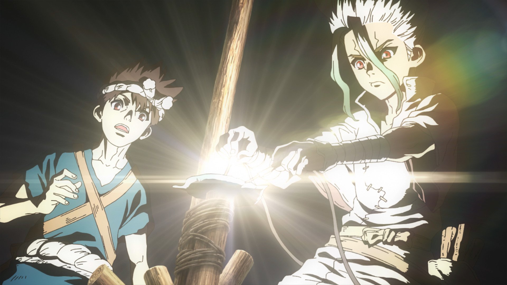 アニメ Dr Stone 公式 テレビスペシャル 第3期放送決定 ｄｒ ｓｔｏｎｅ のdアニメストア特集ページ 千空の研究室 では 1 12話のクラフトエピソードをピンポイントで繰り返し楽しめます 復活液 石鹸 製鉄 炎色反応 発電 金メッキ