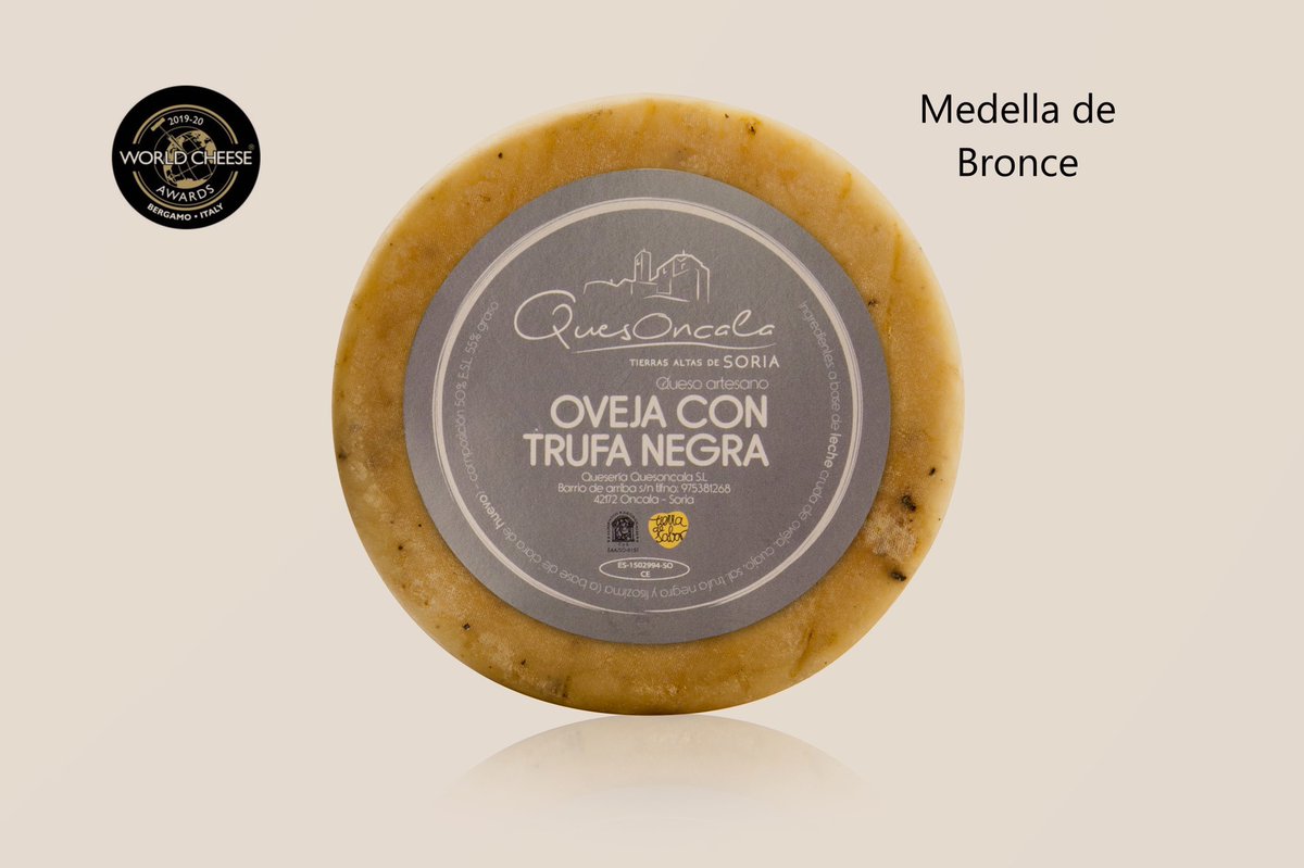 QuesOncala's tweet photo. Estamos contentísimos... Hemos conseguido #3medallas de bronce 🥉🥉🥉 en el #worldcheeseawards 2019 este año celebrado en #Bergamo #Italia. 

Nuestros quesos: Curado, ConTrufaNegra y EdicionEspecialDonAlejandroDelRío dedicado a nuestro padre y la #Trashumancia https://t.co/5GVAMSBhlb