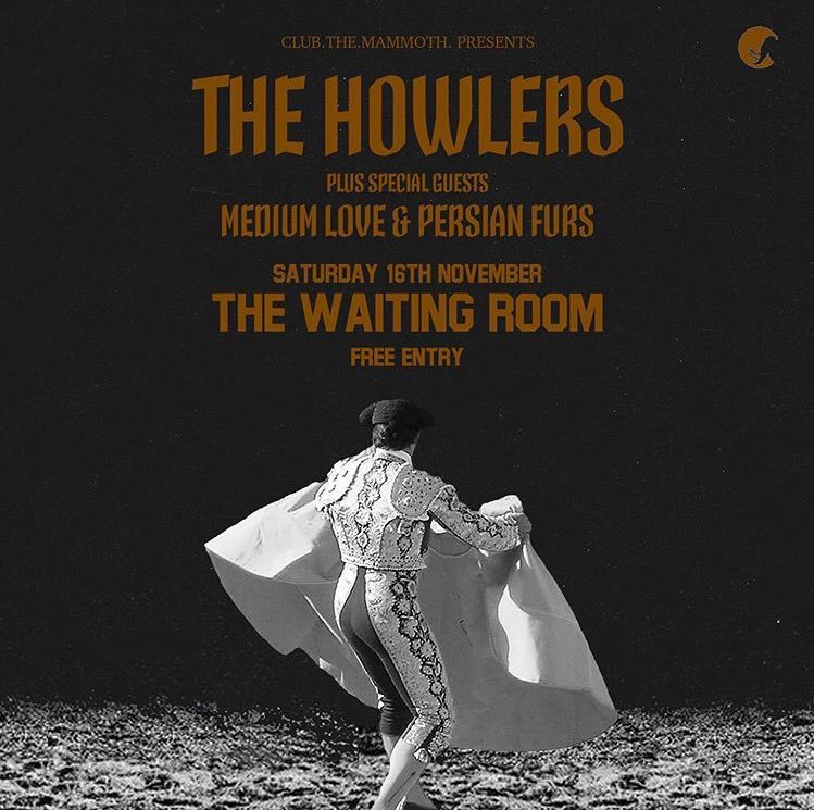 First tweet and our first show. In support of <a href="/thehowlersuk/">The Howlers</a> we play at <a href="/WaitingRoomN16/">The Waiting Room</a> <a href="/clubthemammoth/">CLUB.THE.MAMMOTH.</a>. Free tickets on <a href="/dicefm/">DICE</a>. X