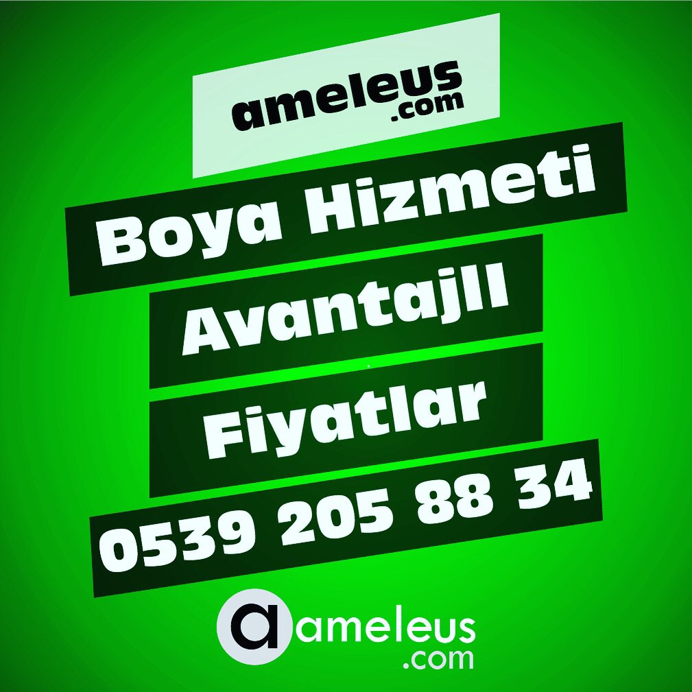 ameleuscom's tweet photo. https://t.co/O6wmeGP30P 
Elmayla, armutla uğraşmayın. İşi ameleus'un uzman tadilat ekibine bırakın.
https://t.co/jRHoltNd0b
info@ameleus.com
0539 205 88 34
#boya #ameleus #dekorasyon https://t.co/jRo7Fyzjde