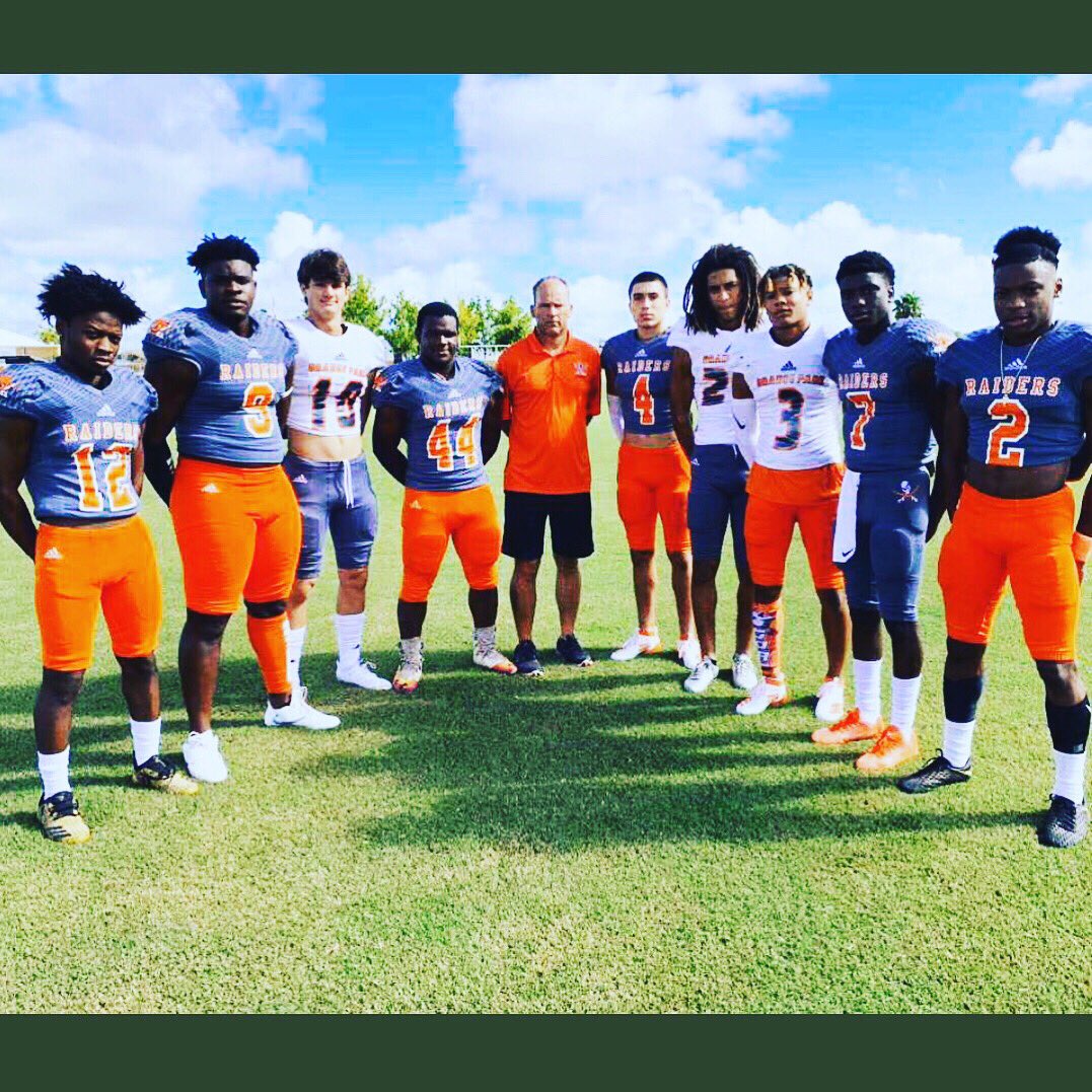 CoachMac8740's tweet photo. Raiders help honor these guys on Senior night this Friday which will start at 6:25. It’s a District Championship game against a Menendez team with the #1 offense in the area. Both teams have earned the right to play in a great atmosphere.
#SwordsUp #OutshinePerception https://t.co/779cGXWnir
