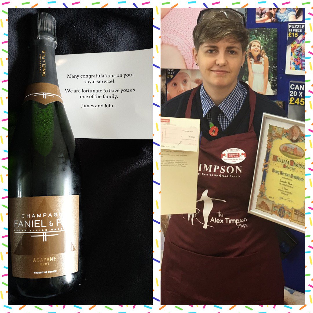 15 years toay! #longservice #lookedafter #thankyou #champagneday #area6 #mybossisbetterthanyours @JamesTCobbler @janet_leighton @TimpsonNews @darrenbrowna6 @staceshallcross