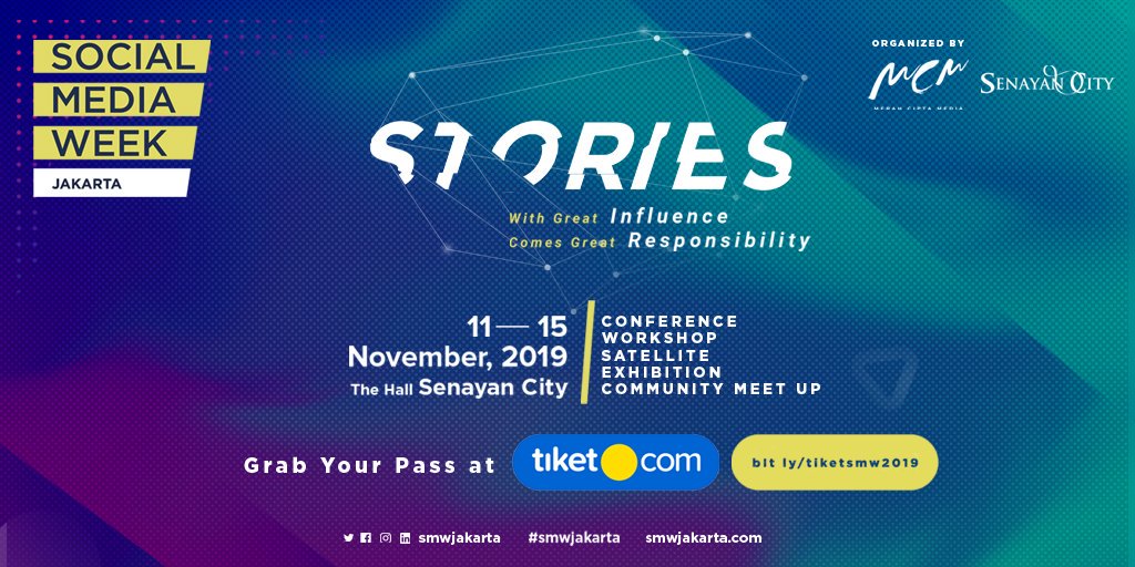 [GIVEAWAY] #GakMauGiniGiniAja pas main media sosial? Mau dapetin tips dan trik media sosial? Yuk dateng aja ke #SMWJakarta, dapetin banyak insight seputar dunia media sosial di sini. Rebut COMMUNITY MEET UP (3 day pass) untuk 5 pemenang dengan me-reply pertanyaan berikut ya!