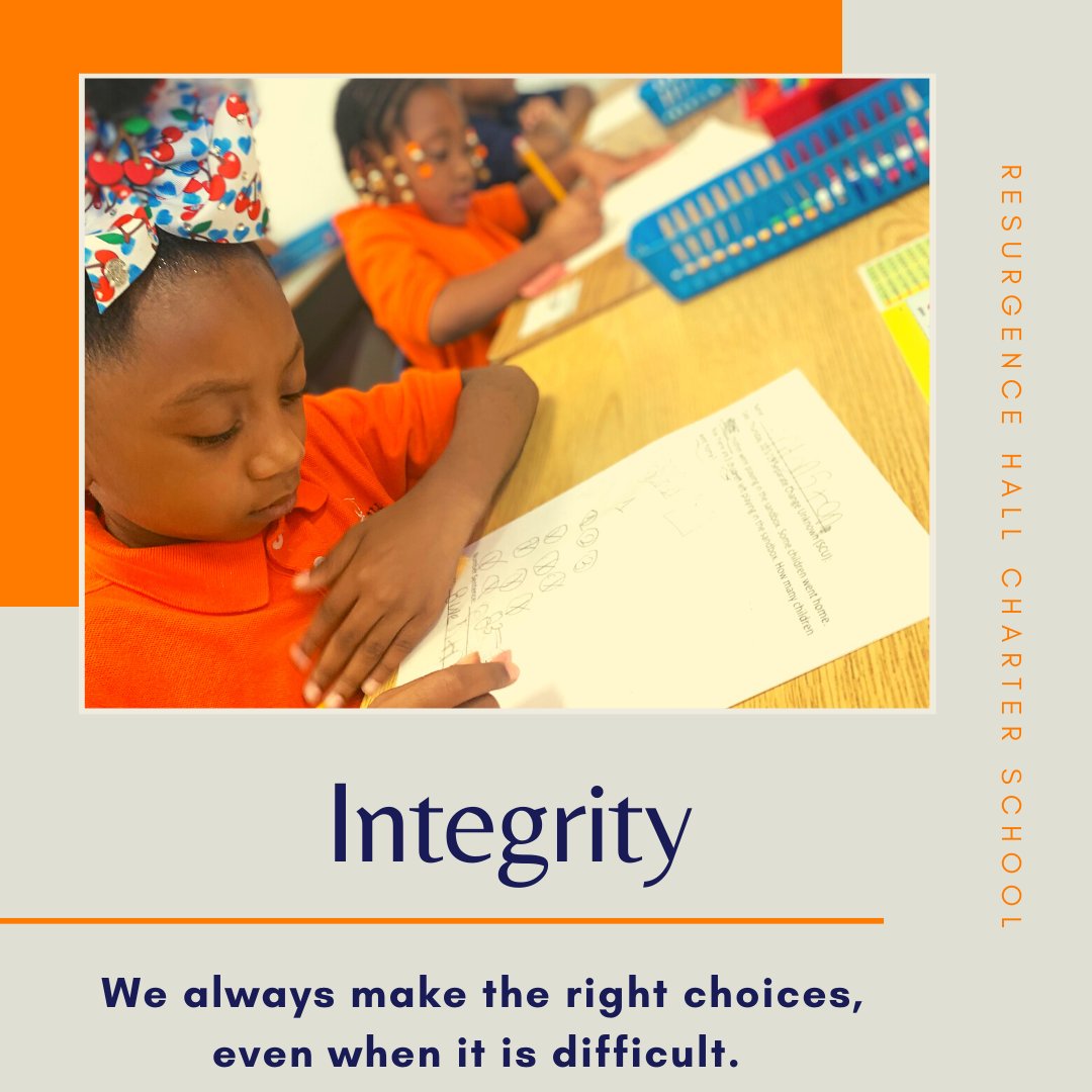 ResurgenceHall's tweet image. Celebrating our RISE value of the month - Integrity! #resurgencehall #risevalues #integrity