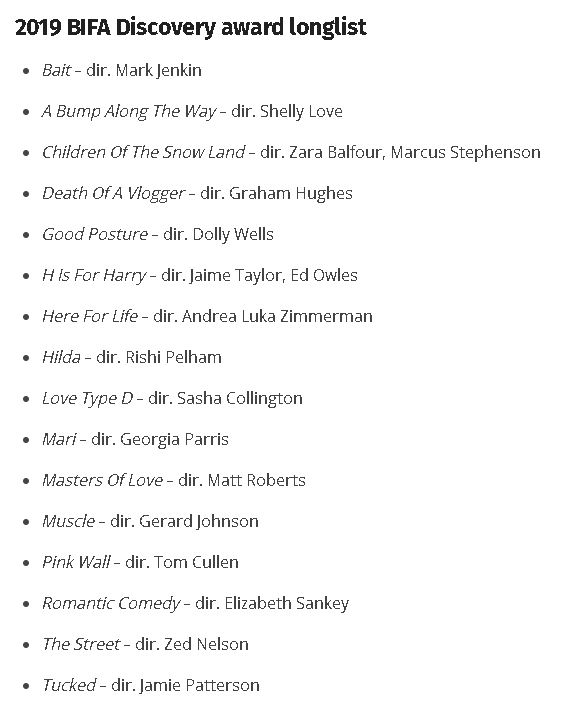 MariFeatureFilm's tweet image. We couldn't be more excited about this!

Thanks @BIFA_film for taking at look at our little film - we've got our fingers and toes crossed✨