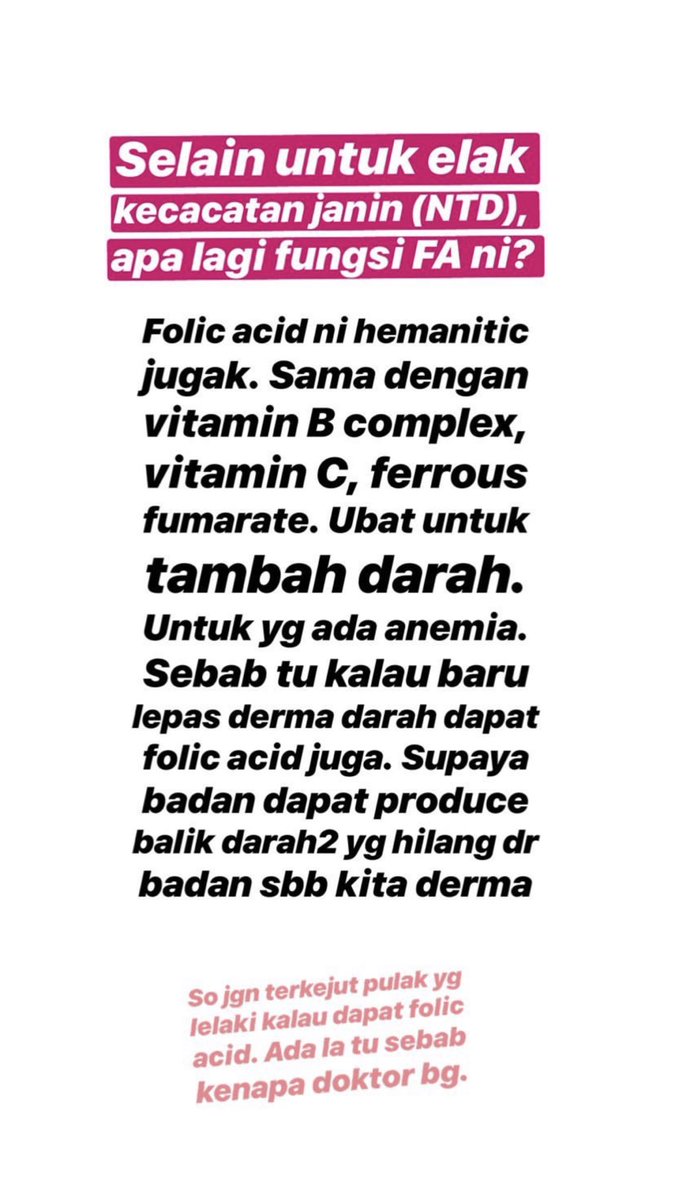 Sitiawe ëì í¸ìí° Siapa Yang Suka Sangat Tanya Pasal Folic Acid Tu Folic Acid Tak Meningkatkan Kesuburan Pun Ye Https T Co Avixv7suf6 í¸ìí°