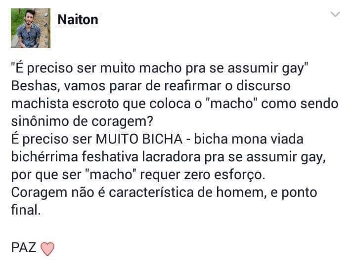 QuebrandoOTabu's tweet photo. Bom dia...Coragem não é característica só de homem. https://t.co/VxfB0KTr3J