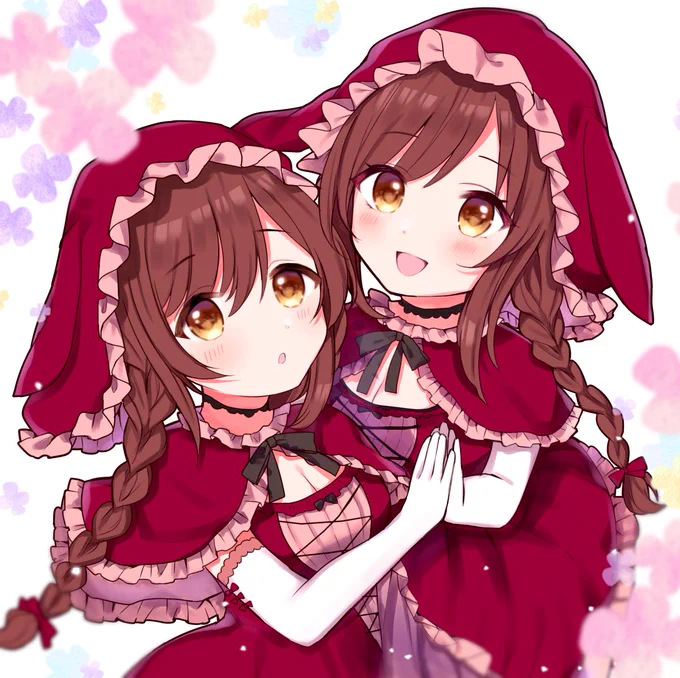 大崎姉妹で赤ずきんちゃん?? 