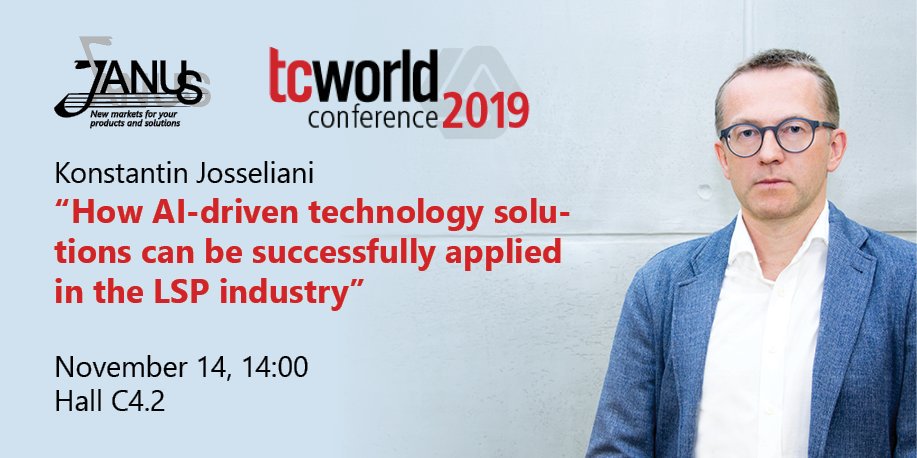 JanusWorldwide's tweet photo. Konstantin Josseliani will serve on a tekom panel discussing “How AI-driven technology solutions can be successfully applied in the LSP industry”, offering practical insights into AI solutions and their influence on routine LSP operations. 

Don't miss! https://t.co/Yn63b9KS3u