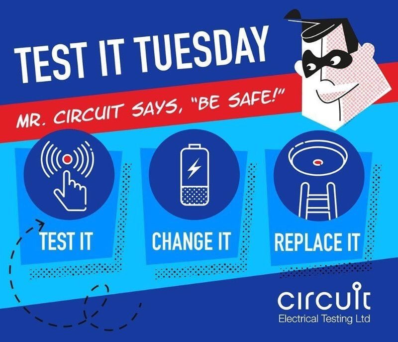 Take a few minutes out of your day to test you're smoke alarms. They may well save your life one day! #TestItTuesday