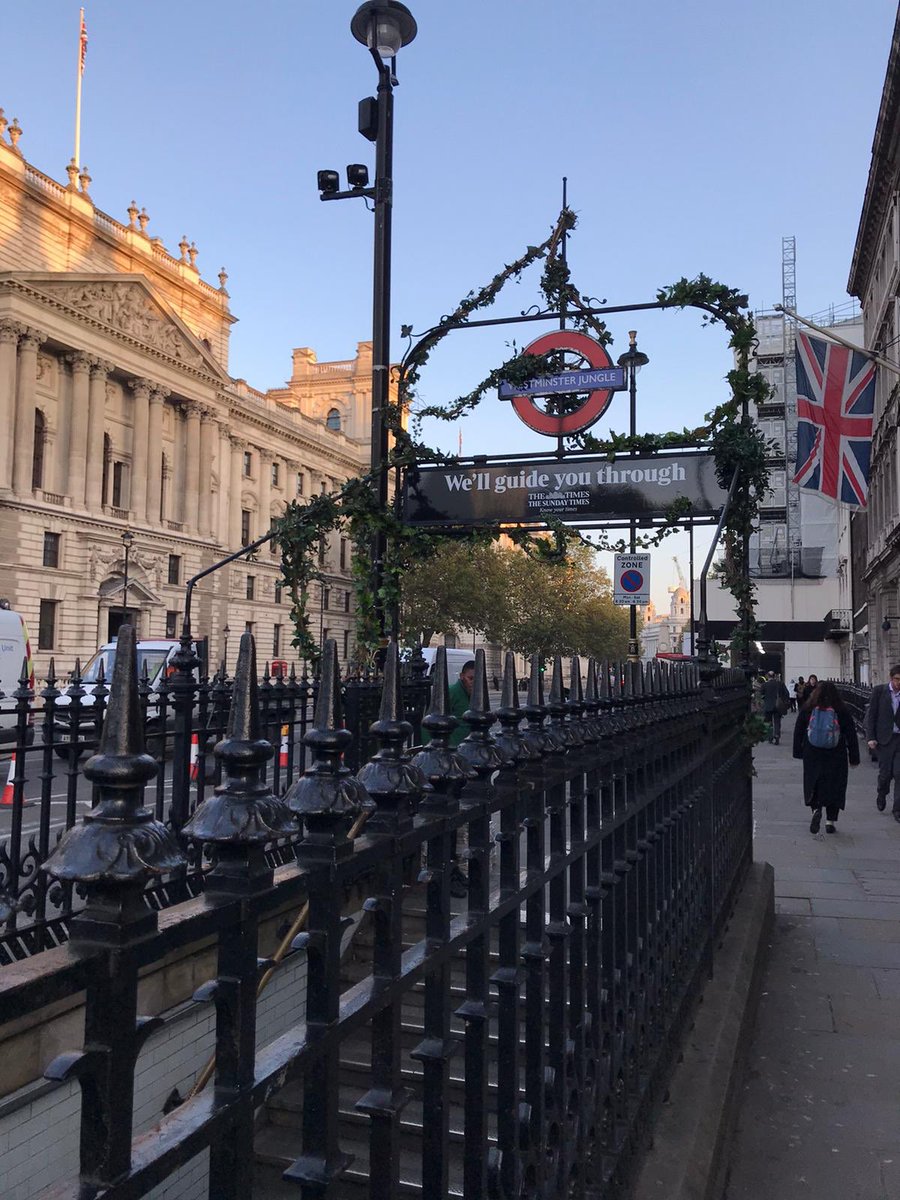 If you are in Westminster today, pop down to the tube station and see our takeover reflecting the increasingly raucous state of British politics. #politicstamed #knowyourtimes <a href="/thetimes/">The Times and Sunday Times</a>