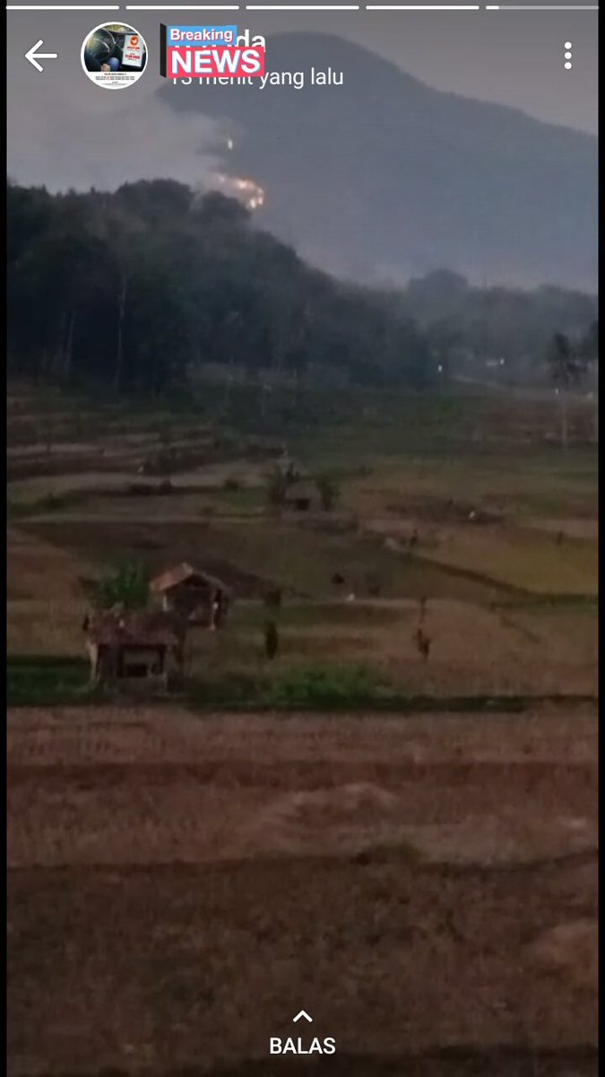 gilang_santosa's tweet photo. Gn Tampomas kebakaran, api nya terlihat semakin membesar dan meluas hampir mendekati pemukiman. #SaveTampomas #GunungTampomas #Sumedang https://t.co/MOYL6MK3Ko