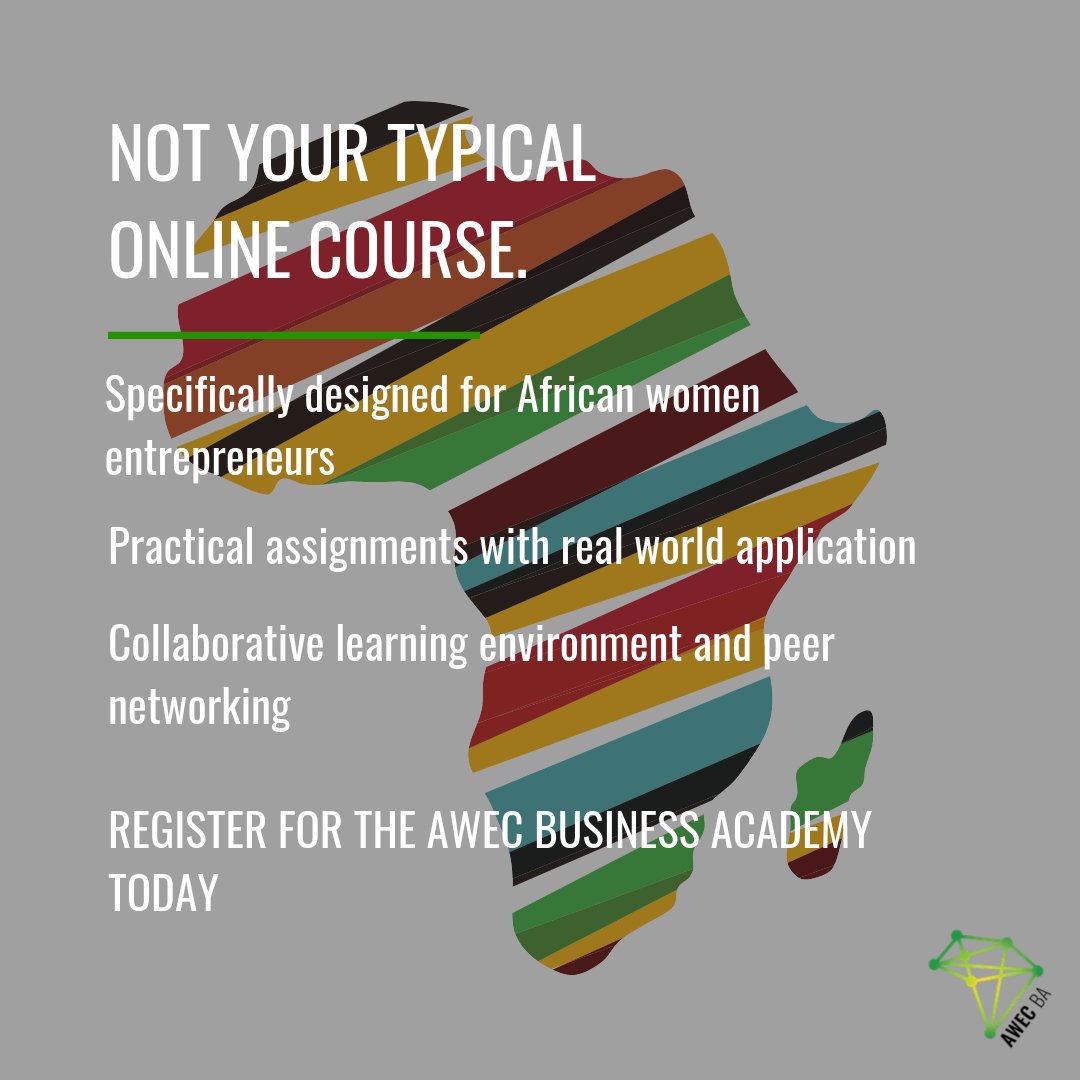 WeAreAWEC's tweet photo. The AWEC Business Academy is not your typical online course. In providing opportunities to learn by watching, doing, discussing, and reflecting, learners can develop specific business management skills in just one month. Learn more and register today: https://t.co/qUxDugrv4A https://t.co/YfAAGp72wH