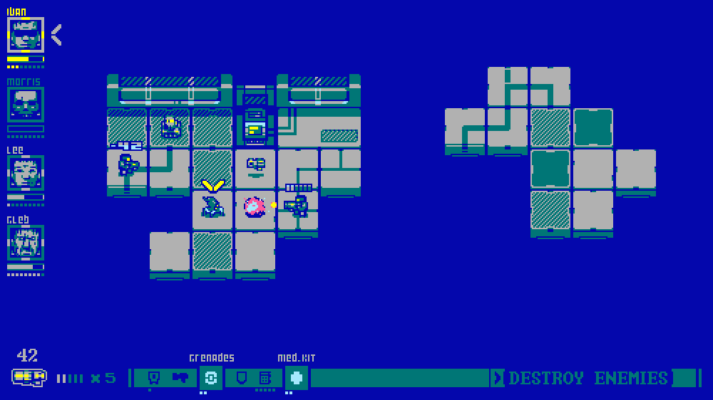 the08games's tweet photo. Mocup of some tactics game. Norton Commander palette.
#indiedev #pixelart #gamedev https://t.co/PyTKsgbKFM
