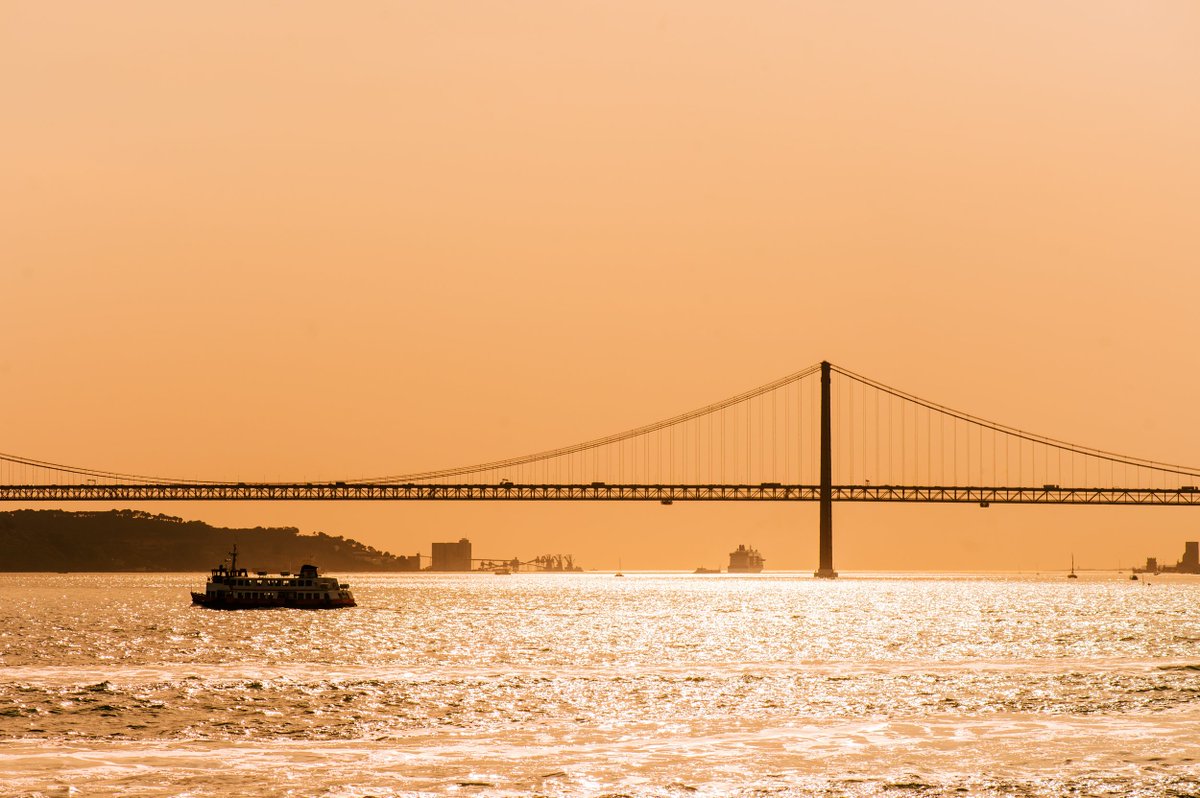 Golden skies over our boat party!