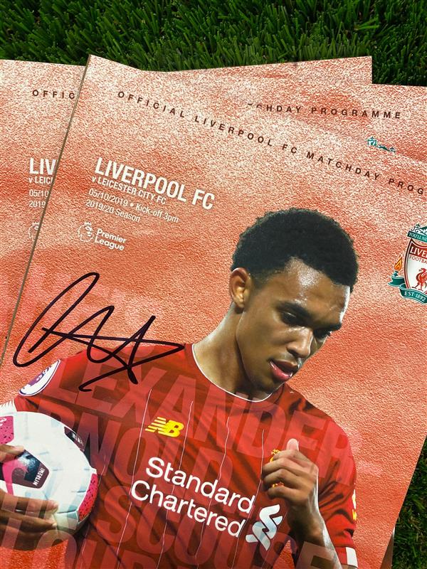 LFCRetail's tweet photo. WANT TO WIN? 🔴 RT this tweet &amp; follow @LFCRetail for the chance to get your hands on 1 of 3 #LFC Programmes signed by @trentaa98! Competition closes at 1pm BST on 25/10/19. T&amp;Cs apply. Good luck! https://t.co/Z52evivyfI