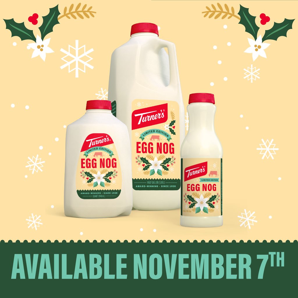 turnerspgh's tweet photo. With cooler temps coming, Egg Nog season is almost upon us! π²π§£#eggnog #NogSZN https://t.co/gXbpNHJ7QJ