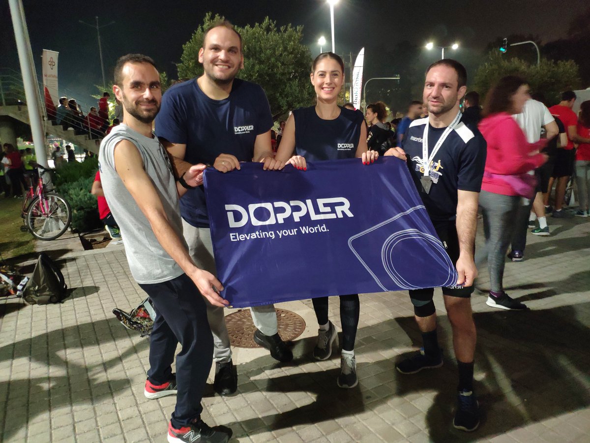 DopplerSA's tweet photo. For once again, Doppler Fitness Team participated in the 8th International Night Half Marathon of Thessaloniki that took place on Saturday 19 of October.

More than 16.000 runners took part in this organization. Congratulations to all!🥇🥇🥇

#DOPPLER_SA #ElevatingYourWorld https://t.co/itUpORaGHr