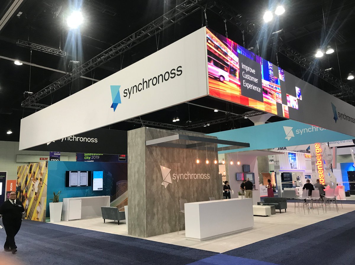 Synchronoss's tweet photo. Welcome to the first day of #MWCLA! Stop by booth 1746 in the South Hall for some product demos! #Cloud #Messaging #Digital #IoT https://t.co/47Spvgj3xv