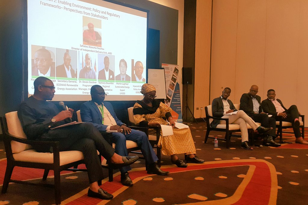 amyakubu's tweet photo. The challenge for On-grid renewable energy projects is 'reaching Financial Close' as a result of the lack of financial credibility of power utilities. Senegal is the only African country with a profitable power utility #ESEF2019 https://t.co/9c3bIu9mCL
