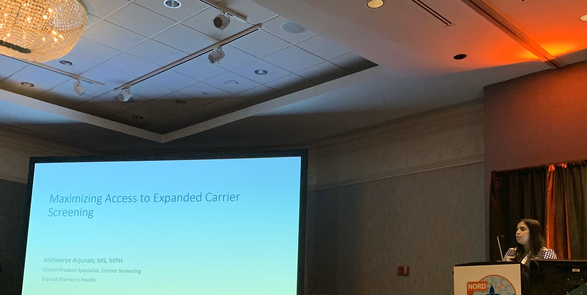 Access to and coverage for expanded #carrierscreening can be a critical piece in helping families avoid a diagnostic odyssey - @aishuarjun #nordsummit @RareDiseases