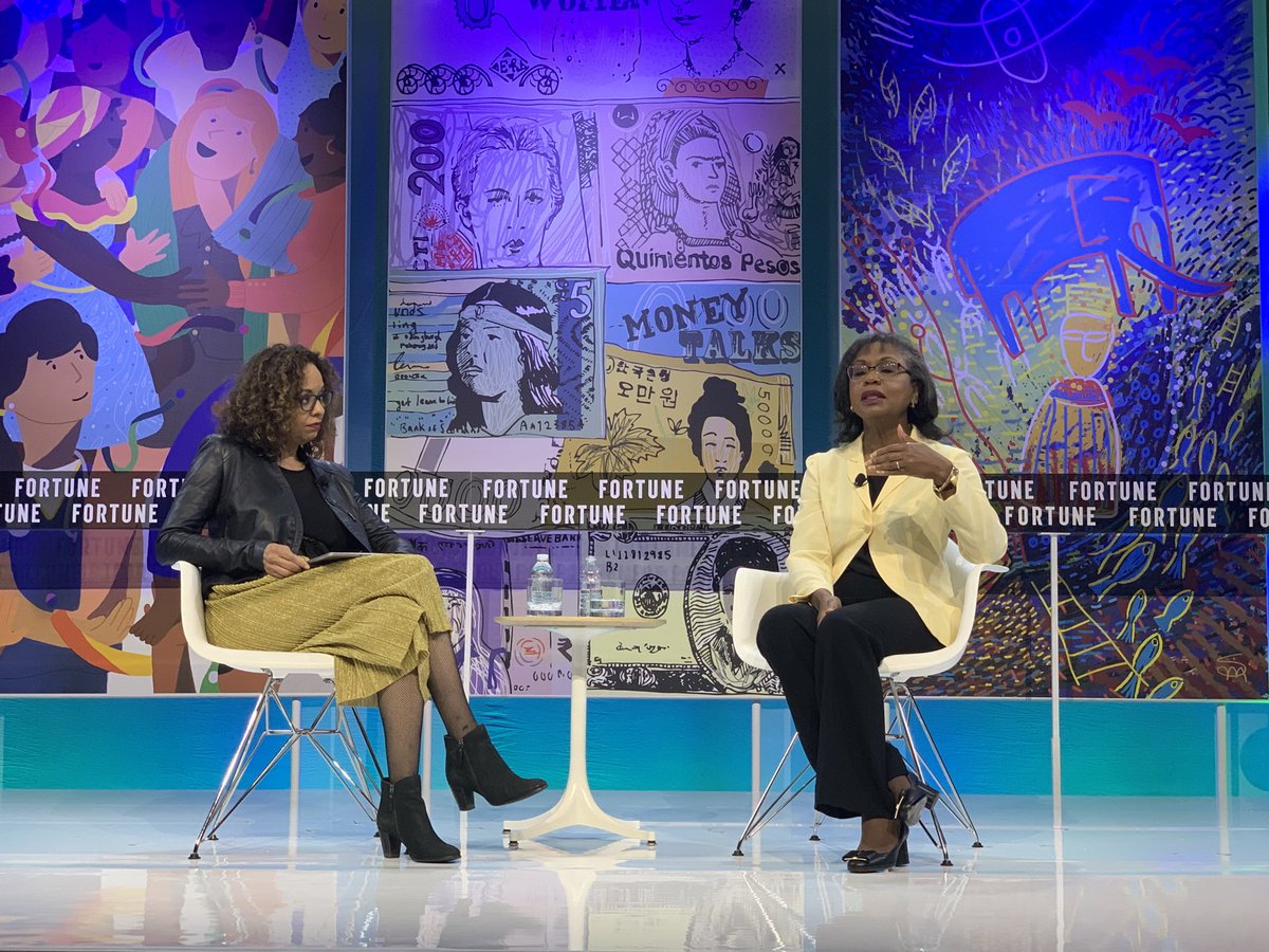 Anita Hill “family separation has roots in slavery” today it is being used to shape political views, and we don’t know the long term effects” #FortuneMPW