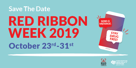 Mark your calendars for #RedRibbonWeek. We’re proud to be partnering with the Prescription Drug Safety Network @RxDrugSafety and the Red Ribbon Campaign to help bring awareness to this long-standing drug prevention program in the nation and encourage action.