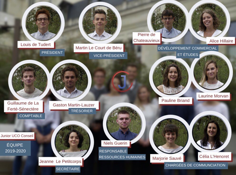 junior_uco's tweet photo. Voici l’équipe au complet de la Junior UCO Conseil pour le mandat de 2019-2020 ! https://t.co/nYNYU11SdV