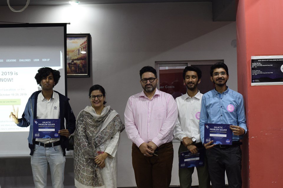 SpaceApps_Isb's tweet photo. Working on "The Memory Maker", Team #SSI3 are the winners of the NASA #SpaceApps 2019 #Islamabad! Congratulations &amp; best of luck for the finals! @SpaceApps_Pk @PeshawarApps @SpaceappsKhi @RaheQamar @mohdify @adeenfasihi 
#spaceappsIslamabad #spaceappsPakistan #STEM #STEAM https://t.co/5FXWfR6rJk
