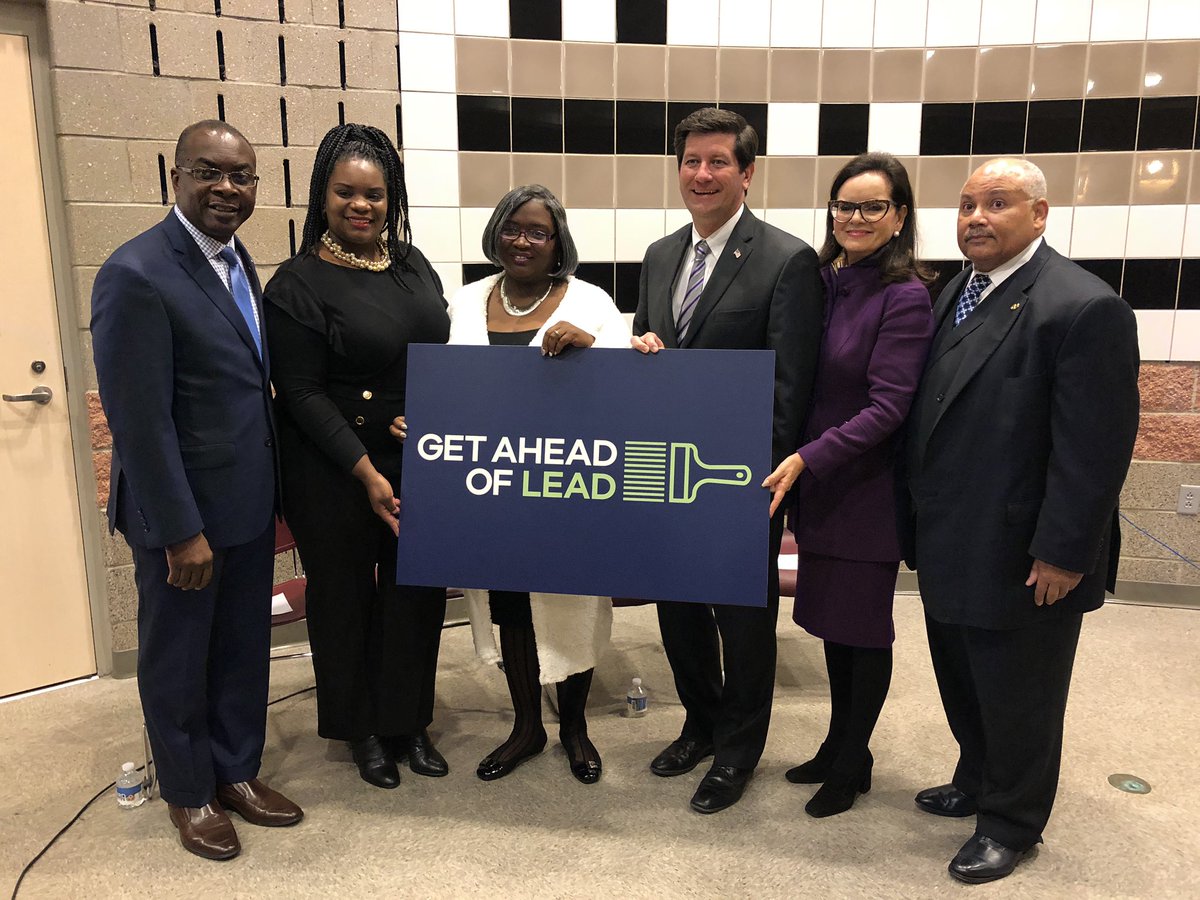 LizLewinTV's tweet photo. Wonderfully successful campaign launch today! @tmgbrandfuel was proud to work with community leaders & partners in designing the new educational initiative #GetAheadOfLead today! Much more to come. Well done all, let’s keep our KIDS and COMMUNITY safe - inside out! #saynotolead https://t.co/P87KeOGI8y