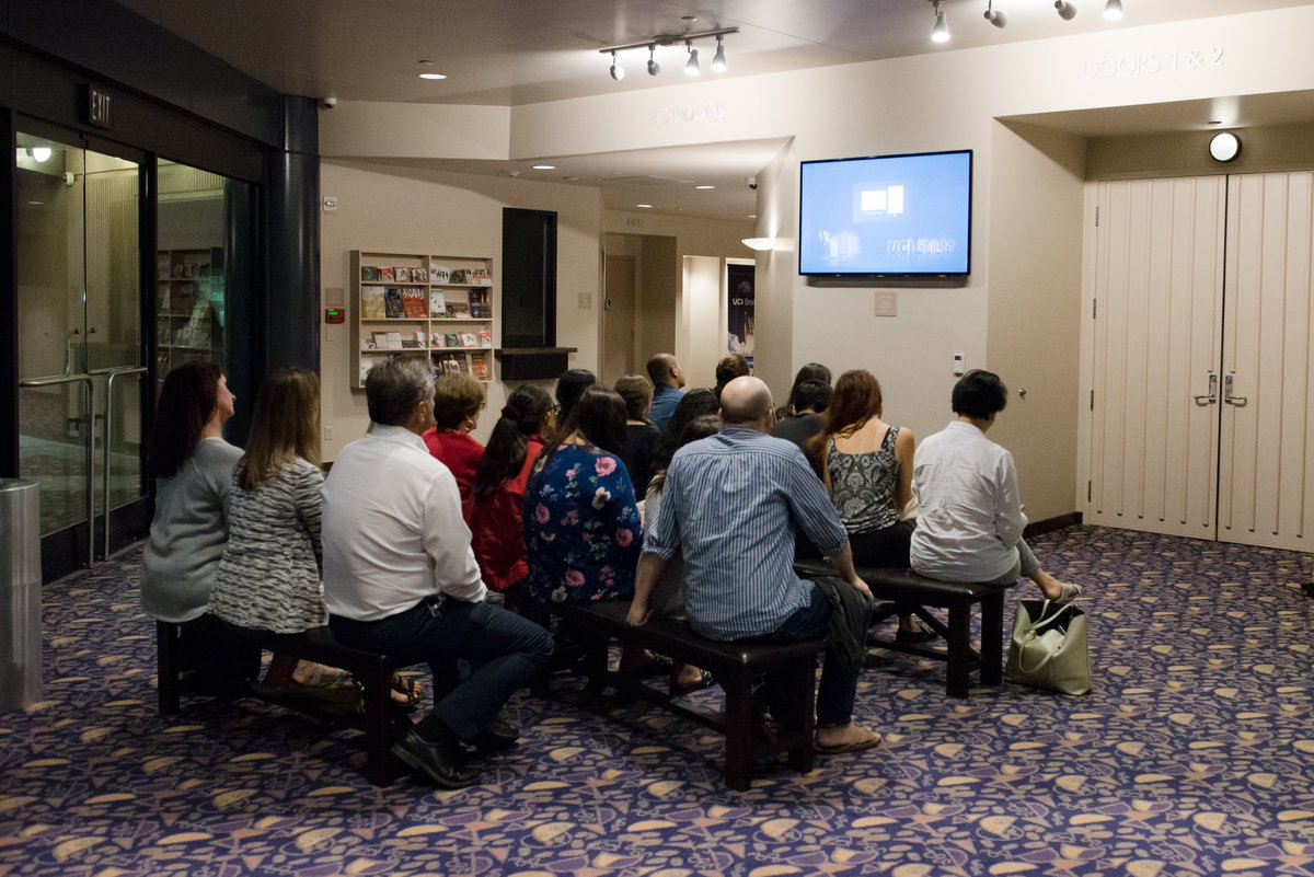 manuellayassa's tweet photo. @ucicnlm @IrvineBarclay And when every seat was taken, we filled the lobby with benches! #hungryforscience #scienceoutreach #brainawareness @UCIrvine https://t.co/2ViyuKLJqe