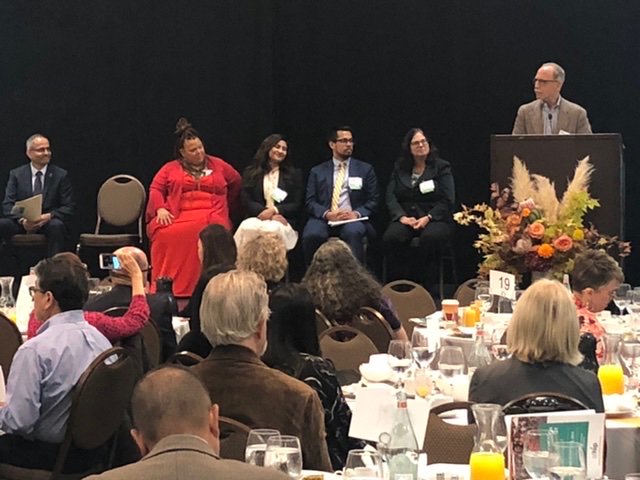 RAVMPH's tweet photo. #SFHIP breakfast today; a call to action for all of us to partner for health equity. We can address #foodsecurity #trauma and #economicinclusion by leveraging our resources for #collectiveimpact https://t.co/Lz6NDtISUs
