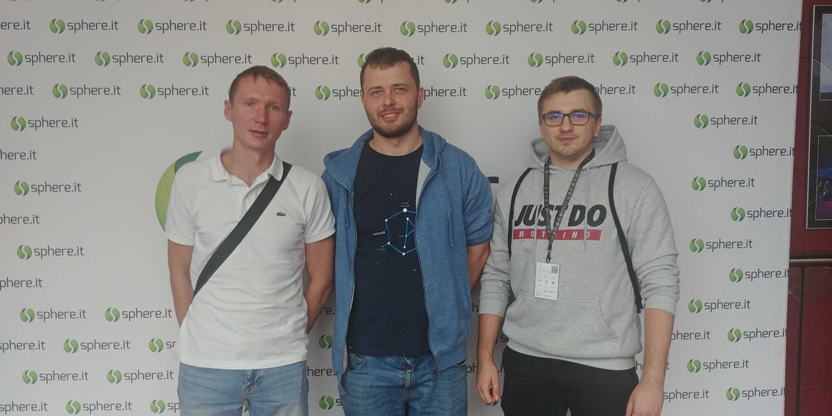 MasterBorn_com's tweet photo. Uff już kurz opadł po konferencji Sphere. W tym roku wysłaliśmy na nią 3 osoby z naszego teamu: Wronkę, Ubysza i Miedziaka. :) Mówili, że spoko, więc być może spotkamy się na niej i w przyszłym roku. Fajnie, że w Polsce jest coraz więcej konferencji z prelegentami z całego świata https://t.co/A2zAeqQ8Fh